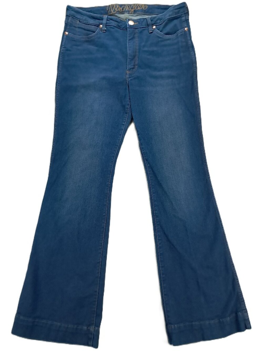 Wrangler Retro Jean Women 36x35, Tag 33x36 Blue High Rise Trouser Boot 11MPEDE